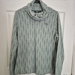 The North Face Women's Patterned Cowl Neck Sweater - Gray